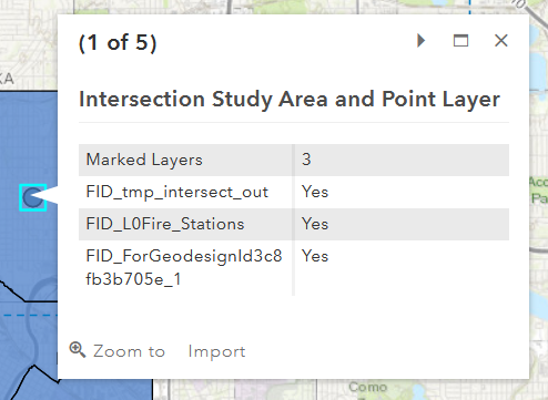 A pop-up showing the number of marked layers in a project screening output layer A pop-up showing the number of marked layers in a project screening output layer